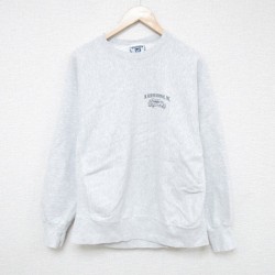 【50%OFF】L★古着 リー Lee 長袖 スウェット メンズ 00年代 00s MSD トラック クルーネック 薄グレー 霜降り 25may23 中古 スエット トレーナー トップス