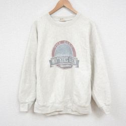 【50%OFF】XL★古着 MVスポーツ 長袖 スウェット メンズ 00年代 00s THE GLEN クルーネック 薄グレー 霜降り 25jun04 中古 スエット トレーナー トップス