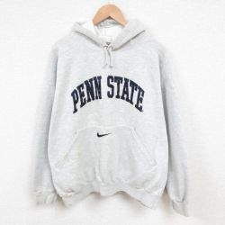 XL★古着 ナイキ NIKE 長袖 スウェット パーカー メンズ 00年代 00s PENN 大きいサイズ グレー 霜降り 25jun03 中古 スエット トレーナー トップス