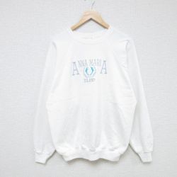 ヘインズ 80s 長袖スウェット ANNA ホワイト L | 古着