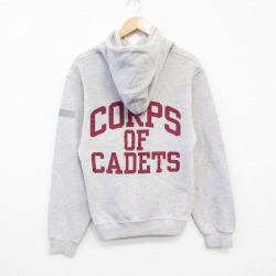 S★古着 ラッセル 長袖 スウェット パーカー メンズ 00年代 00s CORPS 薄グレー 霜降り 25oct04 中古 スエット トレーナー トップス