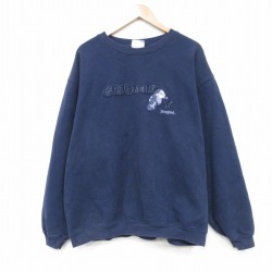 【50%OFF】ディズニー 00s 長袖スウェット しらゆきひめ ネイビー XL | 古着
