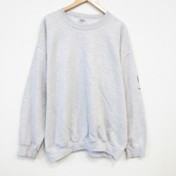 XL★古着 長袖 スウェット メンズ 00年代 00s Symmons 大きいサイズ クルーネック 薄グレー 霜降り 25oct21 中古 スエット トレーナー トップス