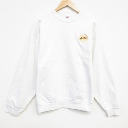 XL★古着 フルーツオブザルーム 長袖 スウェット メンズ 90年代 90s JR クルーネック USA製 白 ホワイト 25oct29 中古 スエット トレーナー トップス