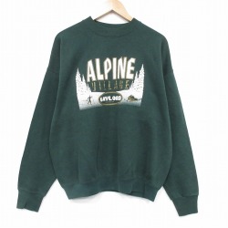 フルーツオブザルーム 00s 長袖スウェット アルパイン グリーン XL | 古着