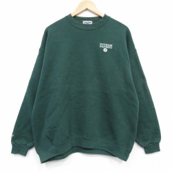 XL★古着 リー Lee  長袖 スウェット メンズ 90年代 90s PUTNAMクルーネック USA製 緑 25nov19