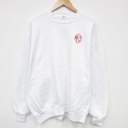 XL★古着 ジャージーズ 長袖 スウェット メンズ 90年代 90s MBS クルーネック USA製 白 25nov19