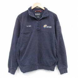 5.11タクティカル 長袖ハーフジップスウェット ネイビー XL | 古着