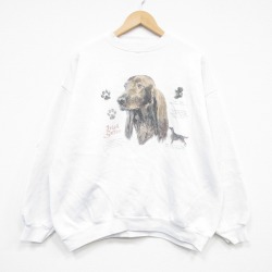 00s 長袖スウェット アイリッシュセッター ホワイト XL | 古着