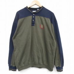 ビューグルボーイ 90s 長袖スウェット ワンポイント グリーン L | 古着