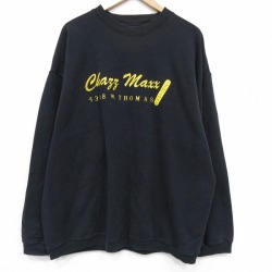 長袖スウェット Chazz ブラック XL | 古着