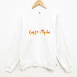 ラッセル 80s 長袖スウェット Kappa ホワイト L | 古着