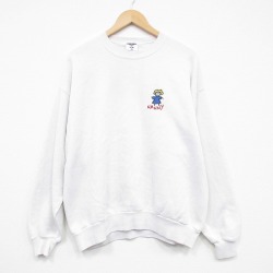 XL★古着 ジャージーズ 長袖 スウェット メンズ 90年代 90s NANNY クルーネック USA製 白 25dec15