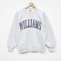 S★古着 ラッセル 長袖 スウェット メンズ 90年代 90s WILLIAMS クルーネック USA製 薄グレー 霜降り【spe】 25dec18