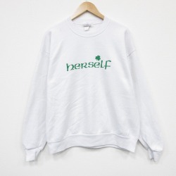 L★古着 ジャージーズ 長袖 スウェット メンズ 00年代 00s nerself クルーネック 白 25dec18