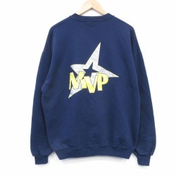 ジャージーズ 00s 長袖スウェット MVP ネイビー XL | 古着