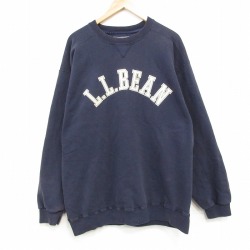 エルエルビーン 00s 長袖スウェット ビッグロゴ ネイビー XL | 古着