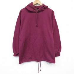 XL★古着 NORTHERN REFRECTIONS 長袖 スウェット パーカー メンズ 00年代 00s 無地 コットン エンジ 26jan06