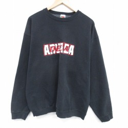 フルーツオブザルーム 00s 長袖スウェット ARVADA ブラック XL | 古着