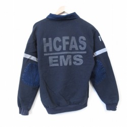 EMS 90s ハーフジップスウェット EMS ブラック L | 古着