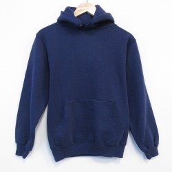 S★古着 ジャージーズ 長袖 スウェット パーカー メンズ 90年代 90s 無地 USA製 薄紺 26feb21