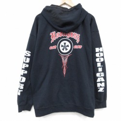 【20%OFF】カークラブ 00s 長袖フルジップスウェット ブラック XL | 古着