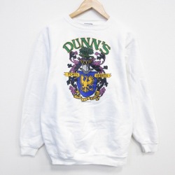 【20%OFF】80s 長袖スウェット DUNN'S ホワイト M | 古着