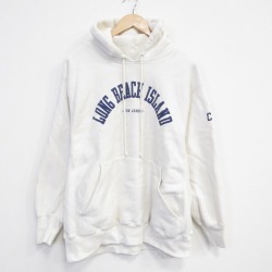 【20%OFF】リー 90s パーカー ロングビーチ ホワイト XL | 古着