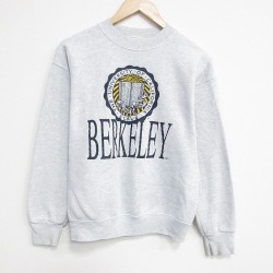 【20%OFF】フルーツオブザルーム 90s 長袖スウェット BERKELEY グレー S | 古着