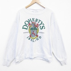 【20%OFF】80s 長袖スウェット アイルランド ホワイト XL | 古着