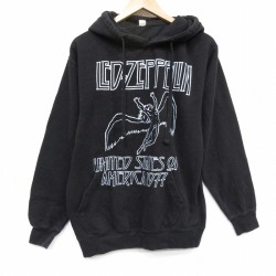 レッドツェッペリン 長袖スウェットパーカー ブラック XL | 古着