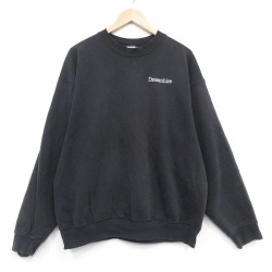 XL★古着 フルーツオブザルーム 長袖 スウェット メンズ 90年代 90s Dreamhire 大きいサイズ クルーネック USA製 黒 26apr01