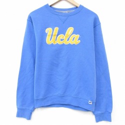 UCLA 刺繍スウェット ライトブルー M | 古着