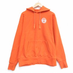 キャンバー 90s 長袖パーカー マサチューセッツ オレンジ L | 古着