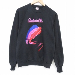 80s ラグランスウェット Undeniable ブラック M | 古着