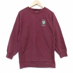 M★古着 Wear Guerd 長袖 スウェット メンズ ハーバード リバースタイプ クルーネック エンジ【spe】 26apr07
