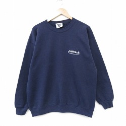 L★古着 リー Lee 長袖 スウェット メンズ 90年代 90s Ameritech クルーネック USA製 紺 26apr10