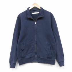 L★古着 エルエルビーン 長袖 フルジップ スウェット メンズ ワンポイントロゴ 紺 26apr18
