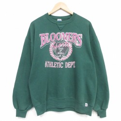 ラッセル 90s 長袖スウェット BLOOMERS グリーン L | 古着