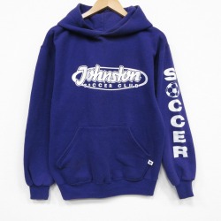 M★古着 ラッセル 長袖 スウェット パーカー メンズ 90年代 90s サッカークラブ USA製 紫 26may02
