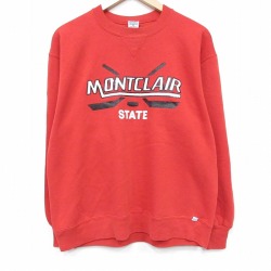 ラッセル 90s 長袖スウェット ホッケー レッド L | 古着