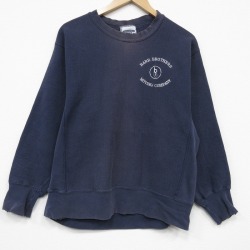 リー 00s 長袖スウェット BARR リバースタイプ ボロ ネイビー L | 古着
