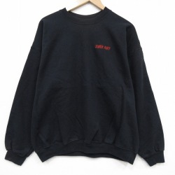 ヘインズ 00s 長袖スウェット SEARCH ブラック L | 古着