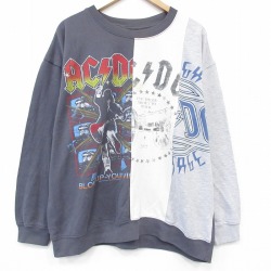 AC/DC 長袖スウェット グレー XL | 古着