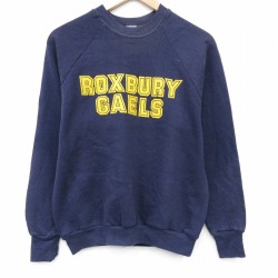 80s ラグランスウェット GAELS ネイビー M | 古着