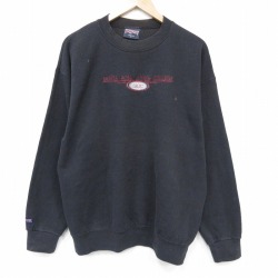 ジャンスポーツ 90s 長袖スウェット SRJC刺繍 ブラック XL | 古着