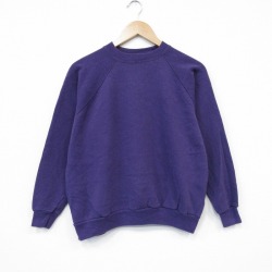 ヘインズ 00s 長袖スウェット ラグラン パープル L | 古着