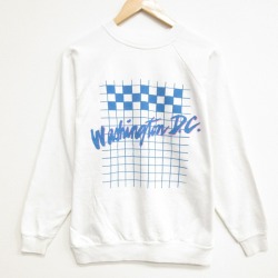 80s ラグランスウェット ワシントンDC ホワイト M | 古着