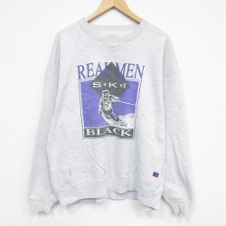 ラッセル 90s 長袖スウェット スキー グレー XL | 古着
