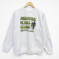 90s 長袖スウェット ジョンディアマラソン グレー L | 古着